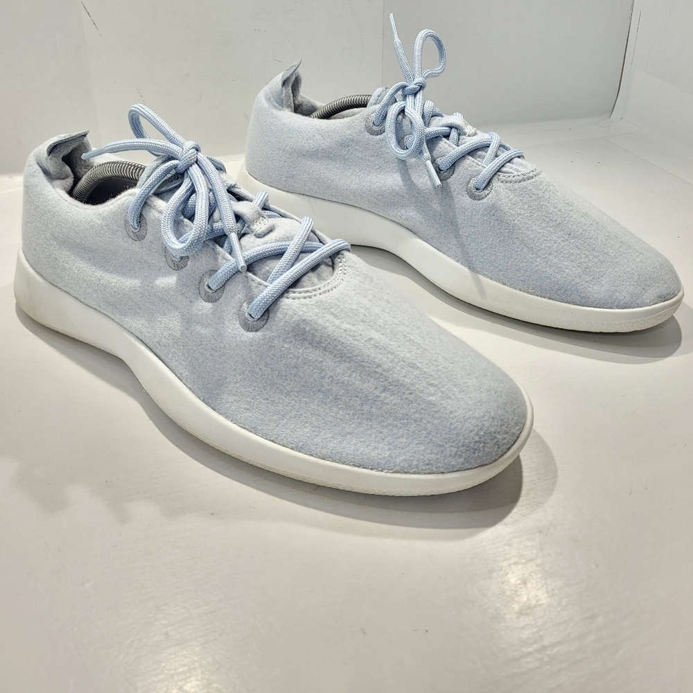 ALLBIRDS WOOL RUNNERS MERINO  MEN'S LOW COMFORT SNEAKER SIZE 12 FROST LIGHT BLUE